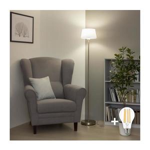 Brilagi - Lampadar LED CERIA, 1x E27/40W/230V, Ø 25 cm, alb/crom mat imagine