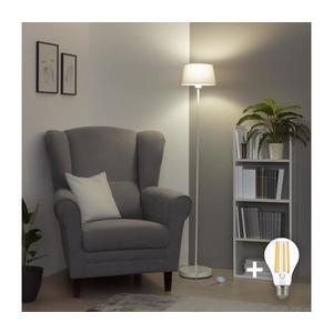 Brilagi - Lampadar LED CERIA 1xE27/40W/230V Ø 25 cm gri/alb imagine