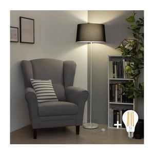 Brilagi - Lampă de podea LED CERIA, 1x E27/40W/230V, Ø 45 cm, negru/alb imagine