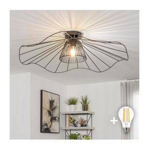 Brilagi - Lustră LED aplicată CERIA WIRE, 1xE27/40W/230V, diametru 80 cm, negru imagine