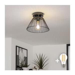 Brilagi - Lustră LED aplicată CERIA WIRE 1xE27/40W/230V, Ø 30 cm, neagră imagine