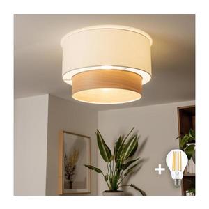 Brilagi - Plafonieră aplicată LED CERIA, 1xE27/40W/230V, Ø 50 cm, alb/bej imagine