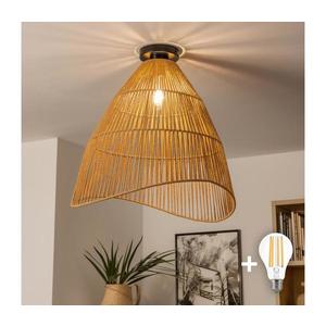 Brilagi - Lustră LED aplicată CERIA BOHO, 1xE27/40W/230V, Ø 70 cm, maro imagine