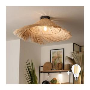 Brilagi - Lustră LED aplicată CERIA BOHO, 1x E27 (max. 40W), 230V, Ø 70 cm, ratan imagine