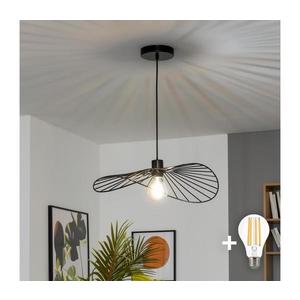 Brilagi - Lampă suspendată LED pe cablu CERIA WIRE 1xE27/40W/230V 40x56 cm negru imagine