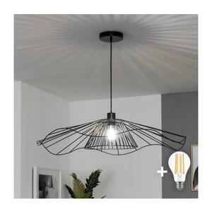 Brilagi - Lustră LED suspendată pe cablu CERIA WIRE 1xE27/40W/230V Ø 80 cm, neagră imagine