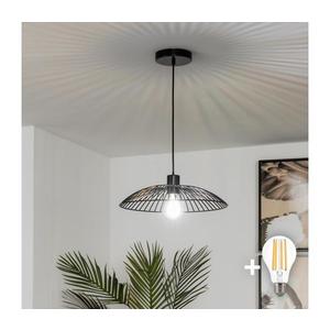 Lampă suspendată LED pe cablu CERIA WIRE 1xE27/40W/230V, Ø 38 cm, negru imagine