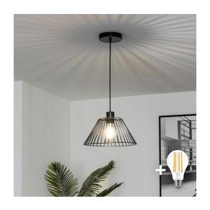 Brilagi - Pendul LED pe cablu CERIA WIRE 1xE27/40W/230V Ø 30 cm negru imagine