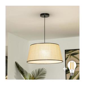 Brilagi - Pendul LED pe cablu CERIA 1xE27/40W/230V Ø 50 cm bej imagine