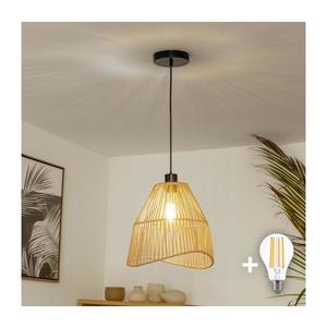Brilagi - Lustră LED suspendată pe cablu CERIA BOHO, 1xE27/40W/230V, Ø 30 cm, maro imagine