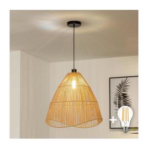 Brilagi - Pendul LED suspendat pe cablu CERIA BOHO 1xE27/40W/230V, Ø 70 cm, maro imagine