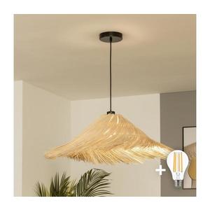 Brilagi - Lustră LED suspendată pe cablu CERIA BOHO 1xE27/40W/230V Ø 70 cm ratan imagine