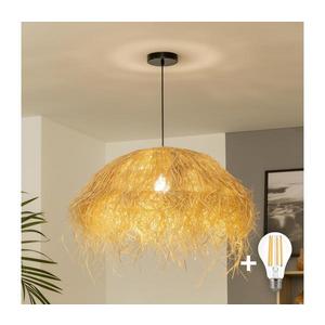 Brilagi - Lustru LED suspendat pe cablu CERIA BOHO, 1xE27/40W/230V, Ø 60 cm, rafie imagine