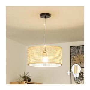 Brilagi - Pendul LED pe cablu CERIA BOHO 1xE27/40W/230V Ø 40 cm bambus imagine