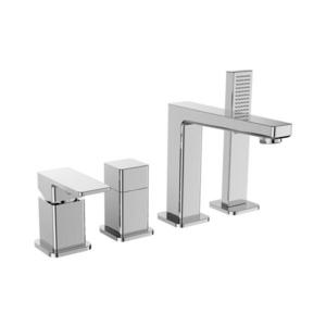 Sapho Baterie pentru cadă TURSI, montaj pe 4 găuri, crom lucios imagine