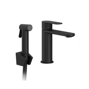 Ravak X070462 - Baterie lavoar cu duș pentru bideu CHROME neagră imagine