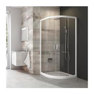 Ravak BLIX 90x90 cm — cabină de duș de sfert de cerc, 4 elemente, albă (3B270100Z1) imagine