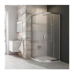 Ravak 3B240U00ZG - Cabină de duș BLIX, 4 elemente, cu formă în sfert de cerc, 80x80cm, satinată imagine