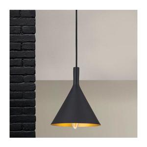 Orion - Pendul cu cablu GUNDA 1xE14/40W/230V Ø 16, 5 cm negru/auriu imagine