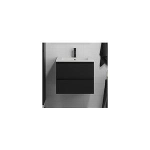 Dulap de baie cu lavoar KENWOOD 61 cm, negru imagine