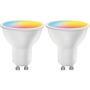 Set de 2 becuri LED RGBW reglabile GU10/6, 5W/230V 2700-6500K Wi-Fi - imagine
