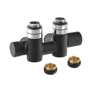 Sapho - Set de le pentru conexiune centrală COMBI, dreapta, negru mat imagine