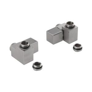 Sapho - Set de racordare pentru robinete unghiulare CUBE COMBI, 2 buc., dreapta, inox mat imagine