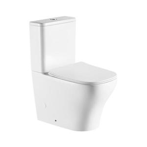 Sapho - Vas WC combinat BELLO, evacuare pe pardoseală/pe perete, ceramică, alb imagine