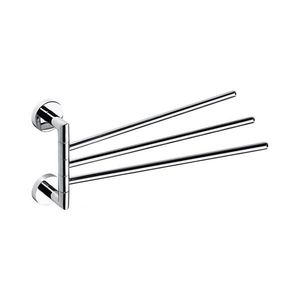 Sapho - Suport montat pe perete pentru prosoape, rotativ, X-ROUND, 19, 5 x 45 cm, crom lucios imagine