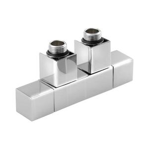 Sapho - Set de robineți pentru conexiune centrală CUBE TWIN, crom lucios imagine