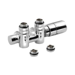 Sapho - Set termostatic TWIN COMBI pentru racord central, pe partea dreaptă, crom lucios imagine