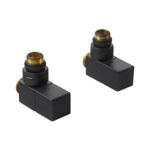 Sapho - Set de conectare pentru robinete unghiulare CUBE, negru mat imagine