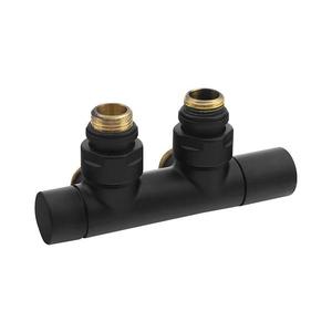 Sapho - Kit de valve pentru racord central TWIN, negru mat imagine