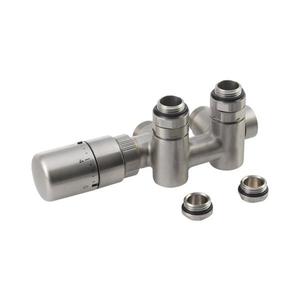 Sapho - Set de racordare termostatică pentru TWIN COMBI, racord central, stânga, inox mat imagine