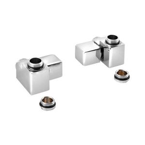 Sapho - Set de racordare pentru le unghiulare CUBE COMBI, 2 buc., pentru partea dreaptă / crom lucios imagine