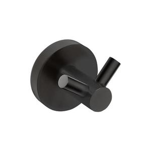 Sapho - X-ROUND cârlig dublu de perete 5 x 5, 5 cm, negru imagine