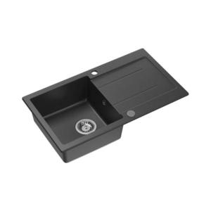 Chiuvetă de bucătărie Samona SAMONA 77 x 44 cm, granit compozit, negru imagine