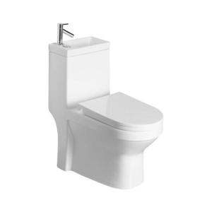 Aqualine HYGIE - WC combinat cu lavoar, ceramică, alb imagine