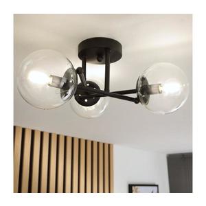 Brilagi - Lustră aplicată MALIVA 3xE14/15W/230V negru/transparent imagine