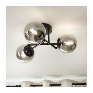 Brilagi - Lustră aplicată MALIVA 3xE14/15W/230V negru/fumuriu imagine