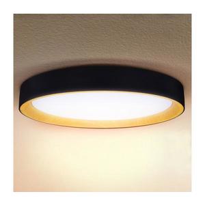 Brilagi - Plafonieră LED dimabilă LARIOS, 72 W, 230 V, neagră, Ø 59 cm + telecomandă imagine
