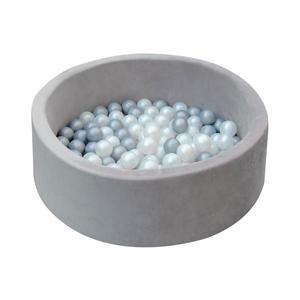 2Kids Toys - Piscină uscată pentru copii cu bile, Ø 90 cm, gri imagine