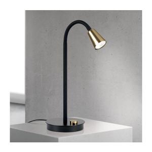 Orion - Lampă de masă DOTTY, dimabilă, cu braț flexibil, 1xGU10/10W/230V, negru/alamă imagine