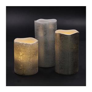 1V286 - Set 3x lumânări LED, alimentare 3x AAA, alb cald imagine