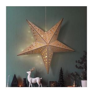 1V293 - Decorațiune LED de Crăciun 20xLED/2xAA, alb cald, stea bej imagine