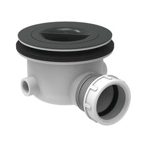 Sifon pentru cadă de duș Ideal Standard K936367, 9 cm, negru/alb imagine