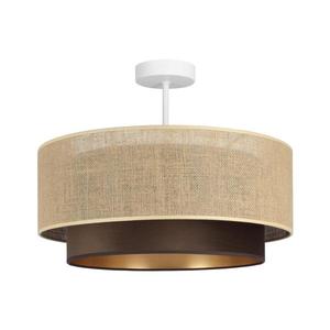 Plafonieră aplicată SARTA 1xE27/60W/230V, maro/iută imagine