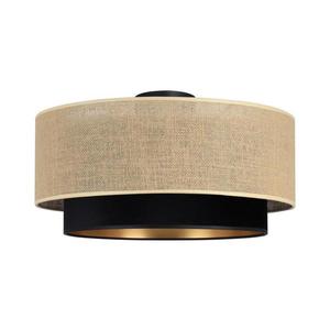 Plafonieră SARTA 1xE27/60W/230V Ø 45 cm negru/jută imagine