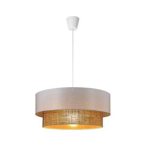 Lustră pe cablu BORHO 1xE27/60W/230V alb/iută imagine