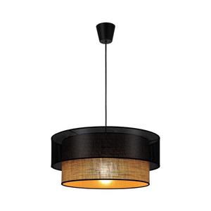 Pendul pe cablu BORHO, 1xE27/60W/230V, negru/jută imagine